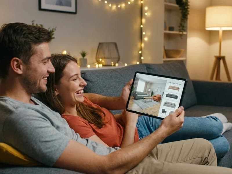 Buyer interacting with listing